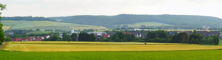 Panorama über Rischnau und Falkenhagen Rtg. NNO
